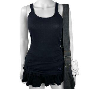 00s 2010s Icnoic Victorias Secret PINK Logo Long Tank Sz S